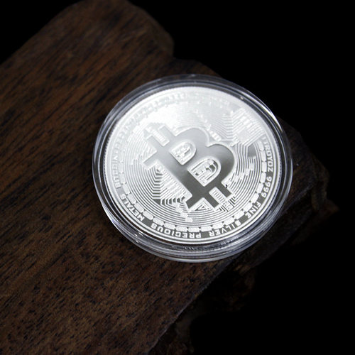 天鑫洋足银9999白银银币1盎司比特币样式造型纪念币bitcoin实心 - 图0