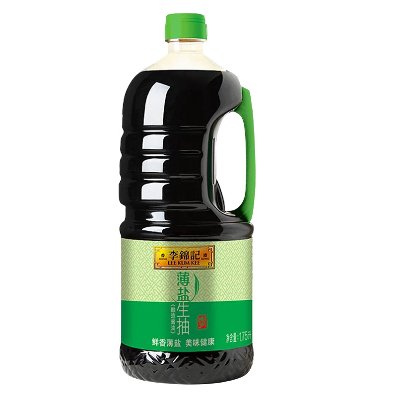 李锦记薄盐生抽1750ml*6瓶整箱酿造酱油炒菜凉拌腌制厨房调味品-图1