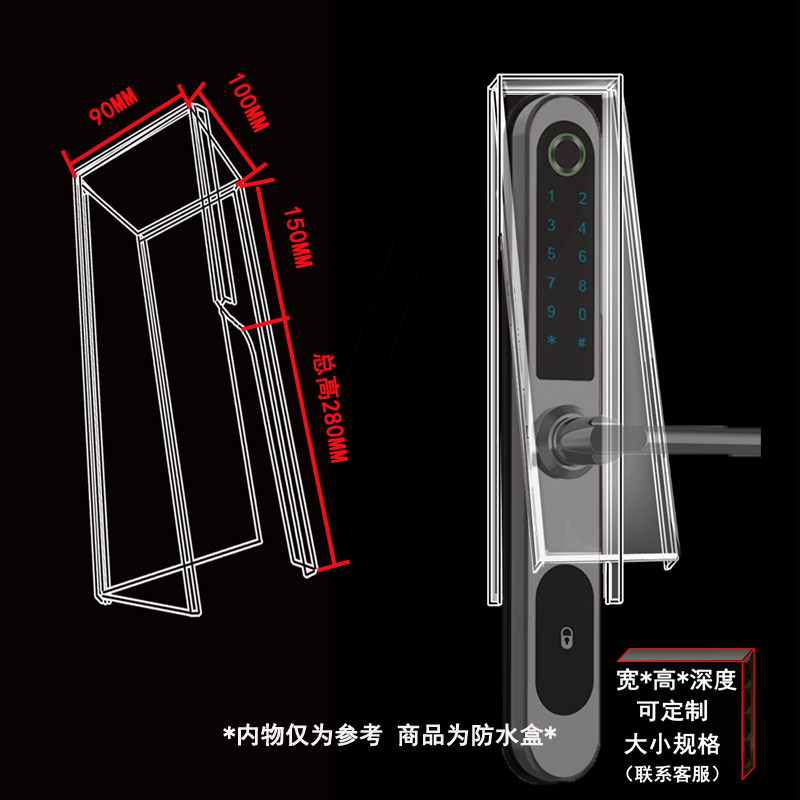 防盗门锁体通用型家用全套装大门锁不锈钢老式入户门锁具锁芯卧室