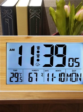 ins电子闹钟夜光数字时钟挂墙钟