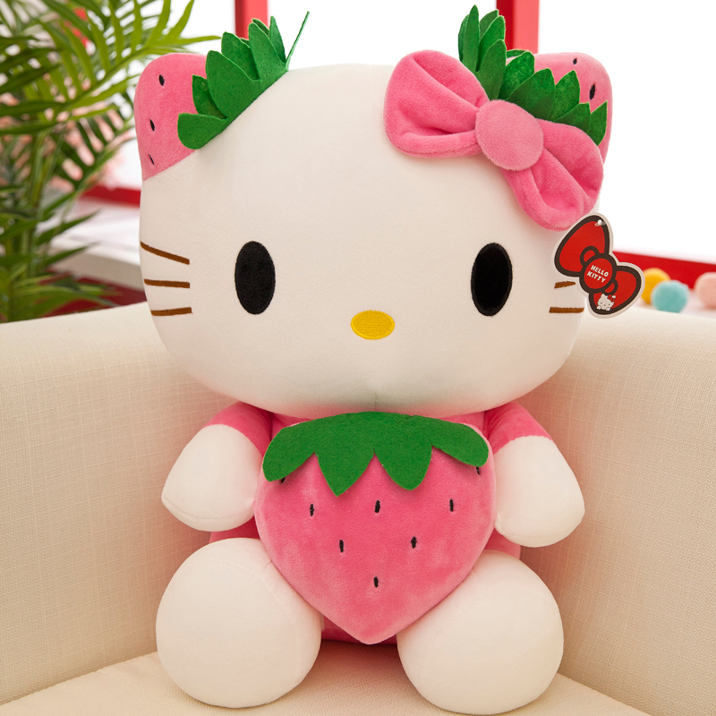 凯蒂猫公仔hellokitty玩偶哈喽KT猫咪娃娃儿童毛绒玩具生日礼物女 - 图0