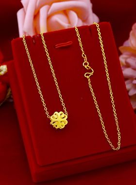 24k黄金项链小蛮腰9993d硬金足金