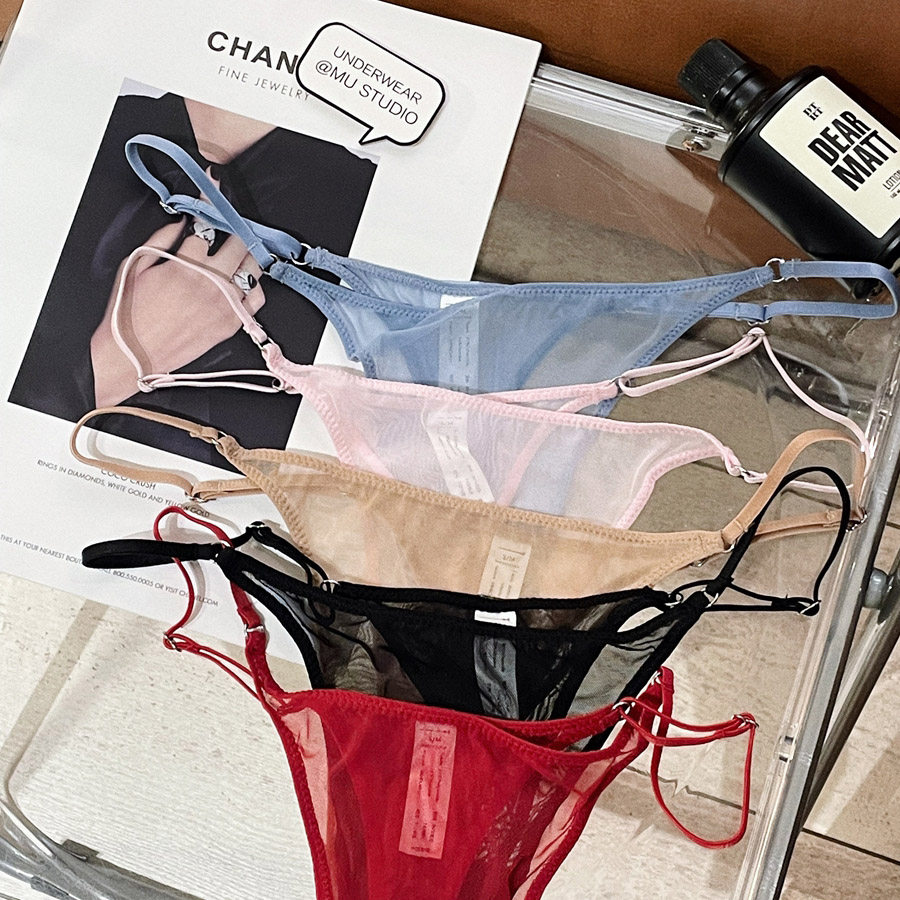 性感纯欲丁字裤可调节大码细带情趣透视透明女士欧美高开叉薄T裤,淘宝优惠券,粉丝福利购,淘宝优惠卷