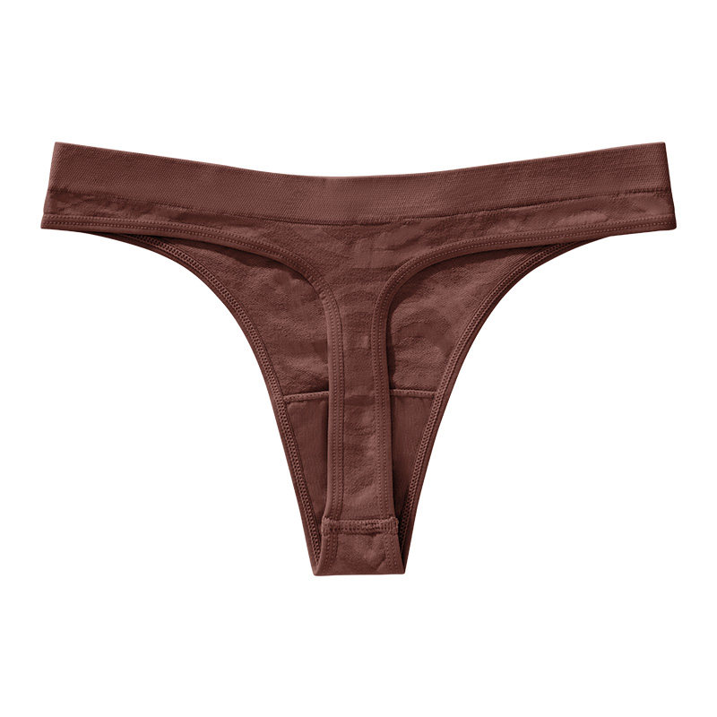 斑马纹无缝性感丁字裤瑜伽健身性感无痕运动辣妹豹纹外贸大码T裤,淘宝优惠券,粉丝福利购,淘宝优惠卷