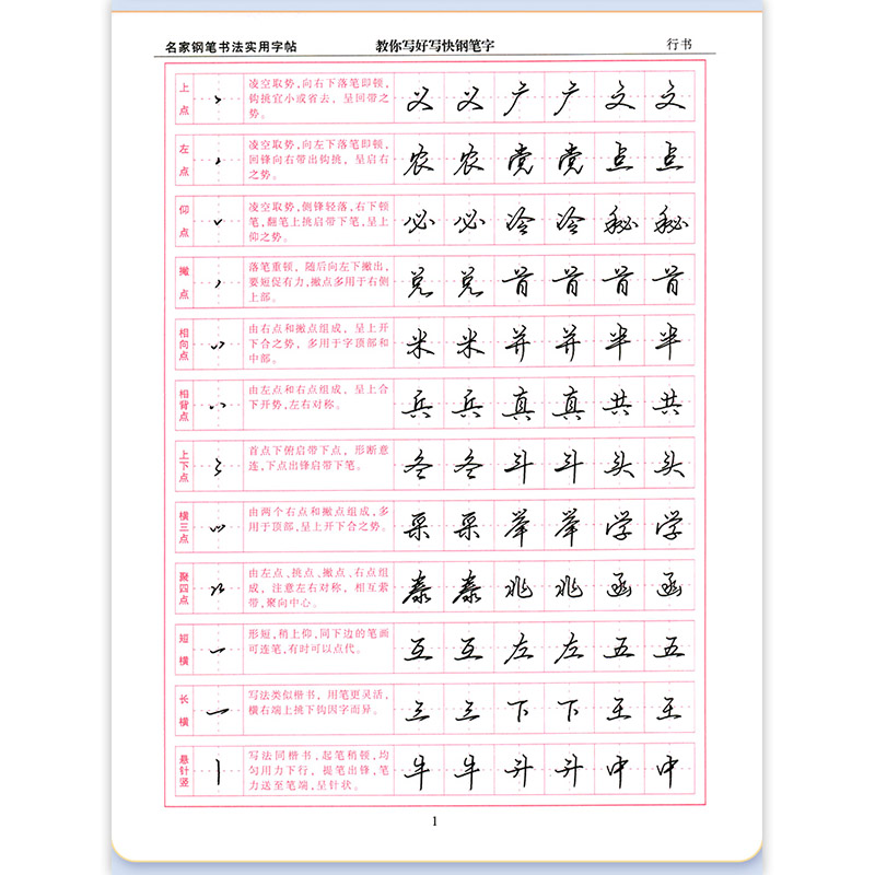 李放鸣字帖行书练字帖教你写好写快钢笔字基础练习名人名言经典散文成年人手写漂亮大学生硬笔书法练字本钢笔速成初高中初学者练习 - 图1