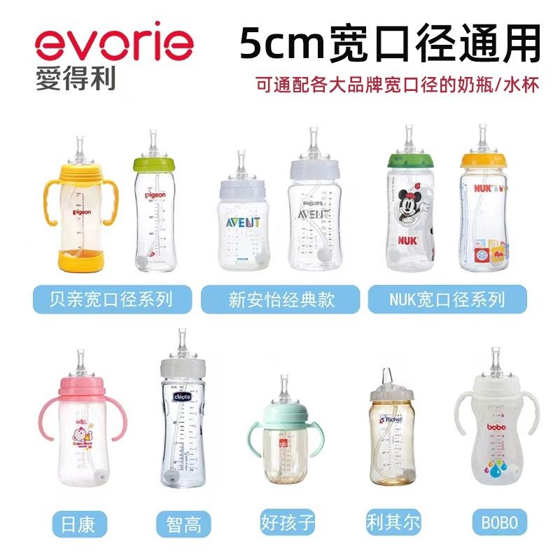 爱得利奶瓶吸管配件重力球学饮鸭嘴奶嘴吸嘴杯握把手柄宽口径通用,淘宝优惠券,粉丝福利购,淘宝优惠卷