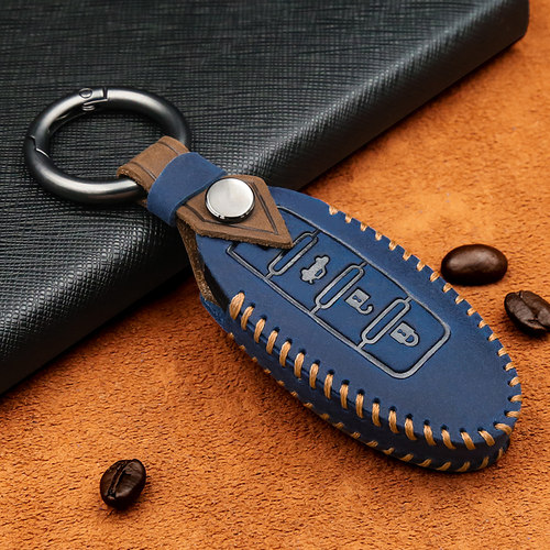 23款英菲尼迪QX50钥匙套真皮Q50L专用Q70钥匙包扣QX60汽车Q60高档 - 图1