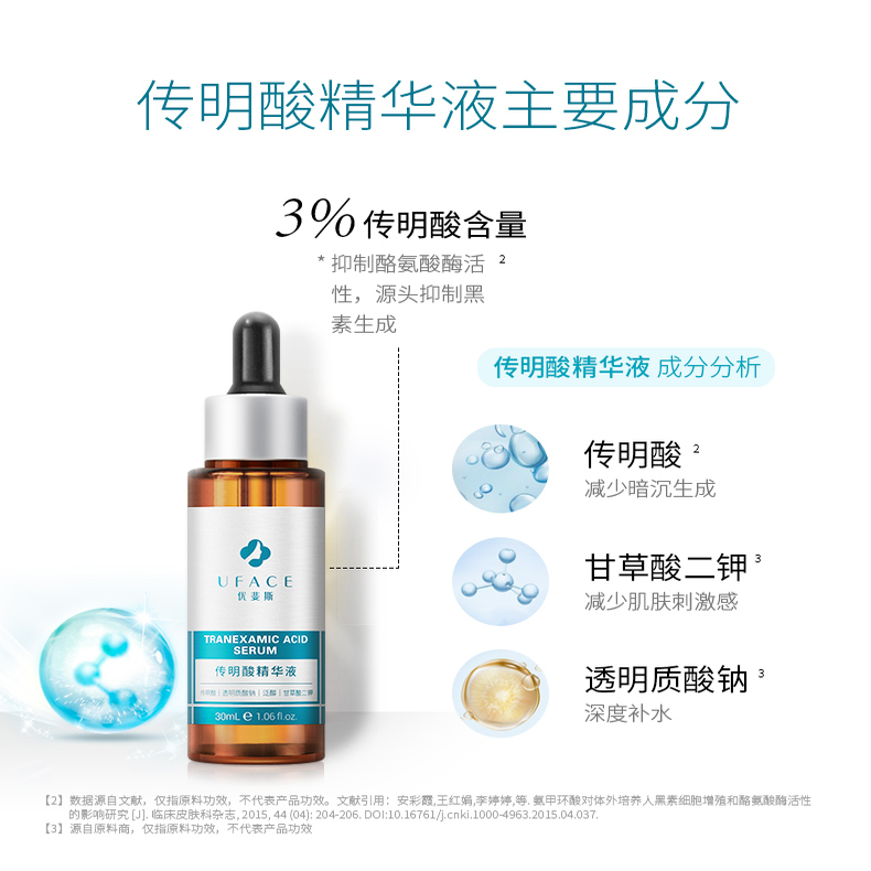 【中秋礼物】优斐斯传明酸修护精华液氨甲环酸提亮肤色改善暗沉 - 图3