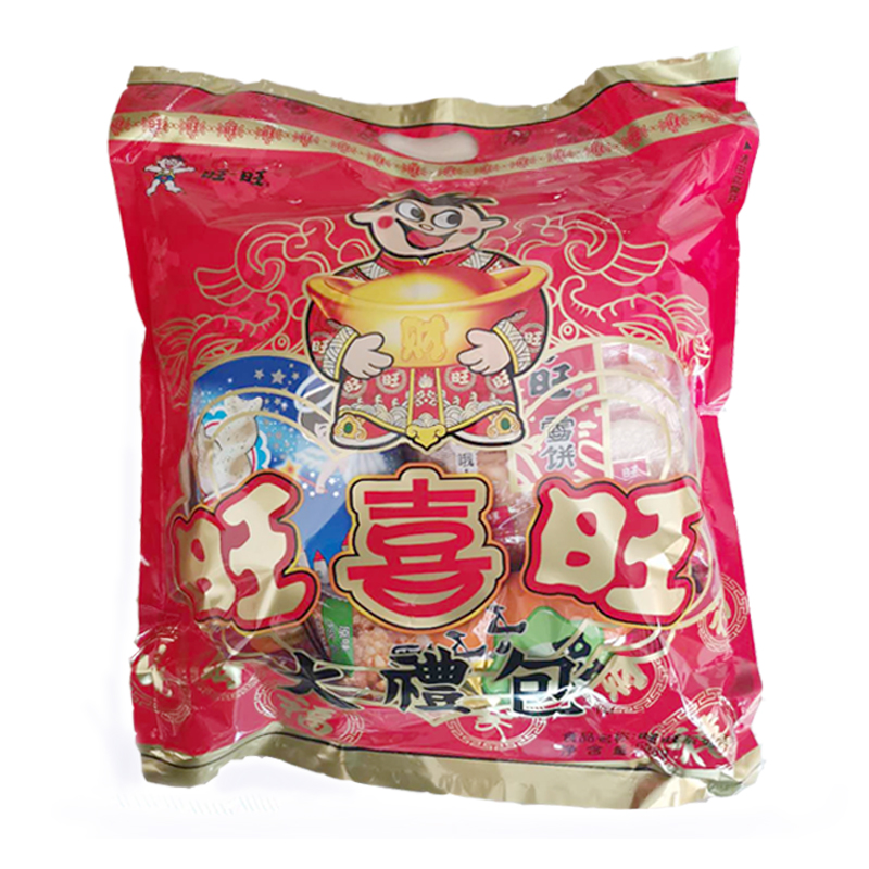 旺旺大礼包628g袋装680g818g礼盒饼干膨化组合走亲访友送人食品 - 图2