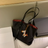 Нейлоновый вместительный и большой шоппер, сумка на одно плечо, изысканный стиль