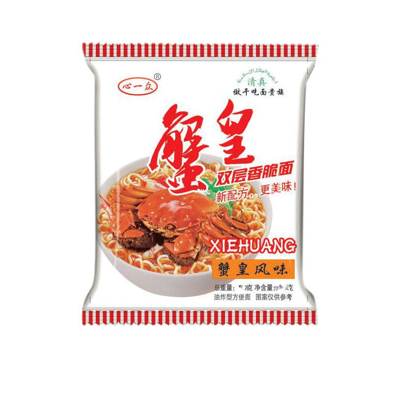 心一众蟹黄干脆面干吃面掌心脆多口味网红火鸡面双层面零食方便面 - 图3