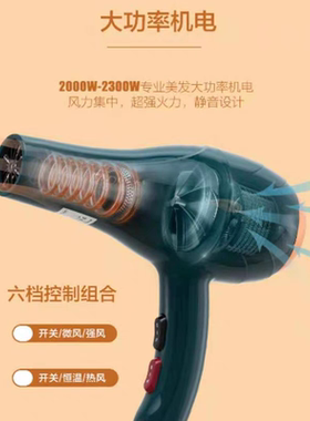 发帝X6C吹风机家用大功率发廊理发店发型师专用速干静音电吹风筒