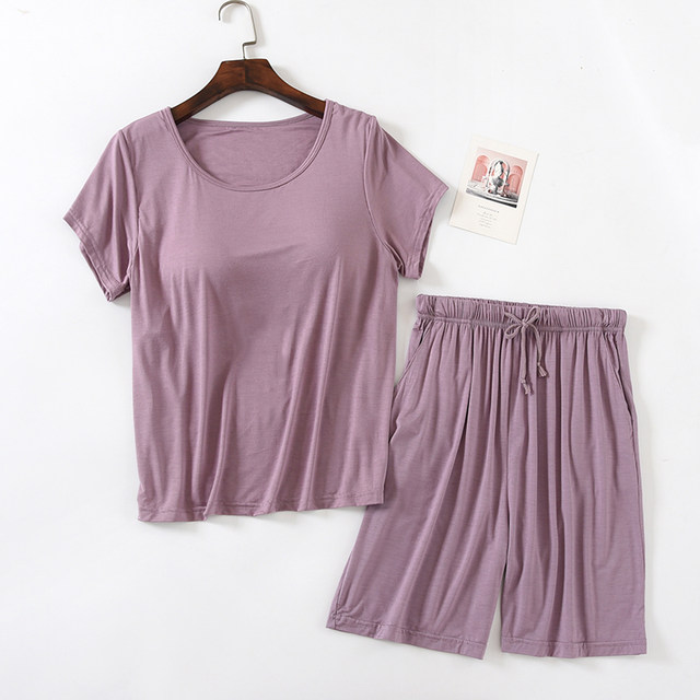 ຊຸດນອນ modal padded ລະດູຮ້ອນຂອງແມ່ຍິງ