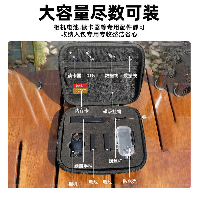 适用于SJCAM速影C300C400SJ20C110+收纳包速影运动相机通用收纳包,淘宝优惠券,粉丝福利购,淘宝优惠卷