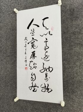 书法字画定制手写真迹韦应物诗词天以高远纳万物人凭宽厚超自然