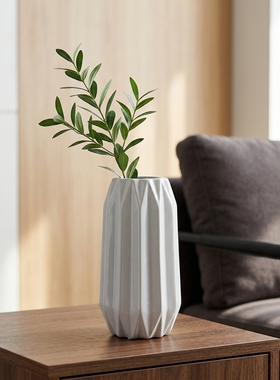 简约几何切面陶瓷花瓶家居摆件