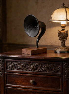 复古留声艺术摆件入户玄关装饰