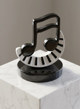 创意钢琴键音乐符号桌面摆件