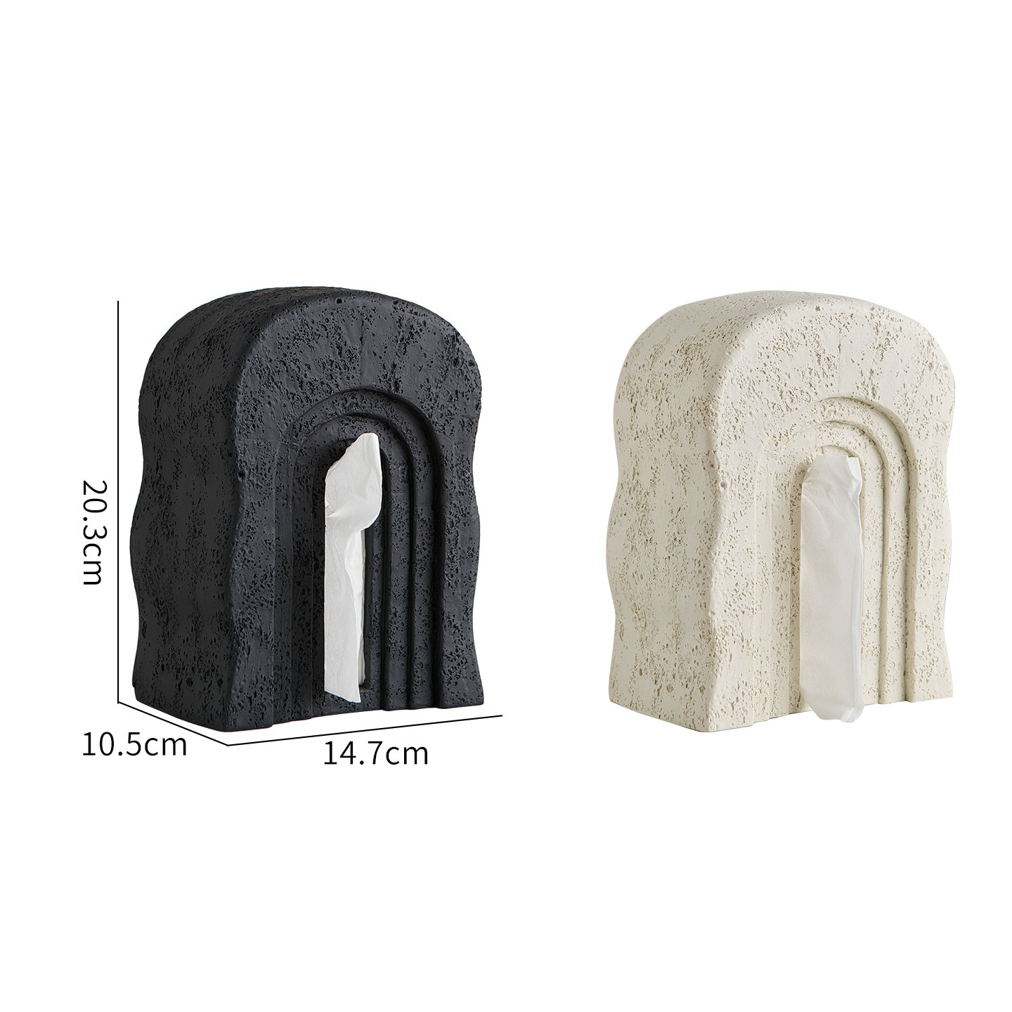 创意简约纸巾盒客厅高档轻奢陶瓷抽纸盒桌面茶几纸抽盒高级感小众,淘宝优惠券,粉丝福利购,淘宝优惠卷