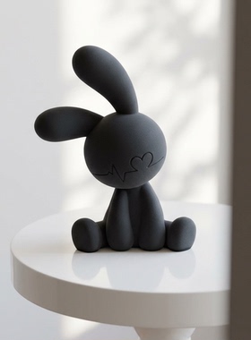 ins风可爱兔子树脂摆件