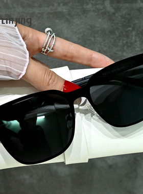 无框方形偏光太阳镜王俊凯同款