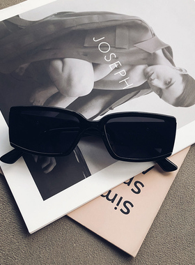 网红2026新款墨镜男防紫外线黑色太阳眼镜长方形时尚百搭太阳镜