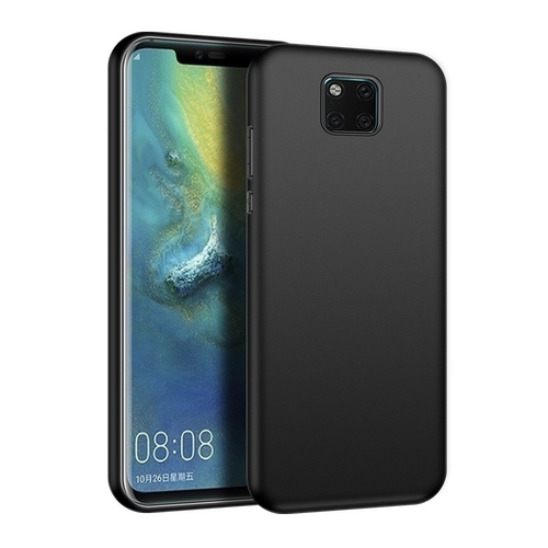 适用华为mate20手机壳mate20pro硅胶Mate20X 4G磨砂保护套20X 5G版MT20pro全包软壳防摔男士女生新款外壳黑色 - 图0
