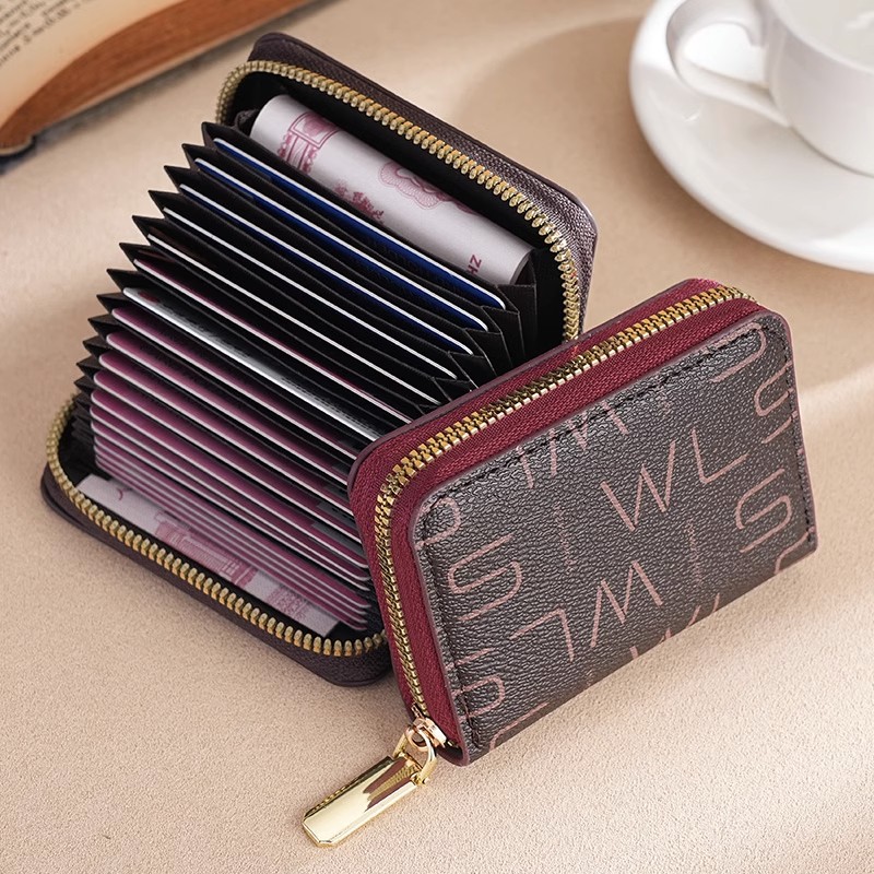 卡包女式精致时尚小巧多卡位大容量超薄证件位银行信用卡套防消磁