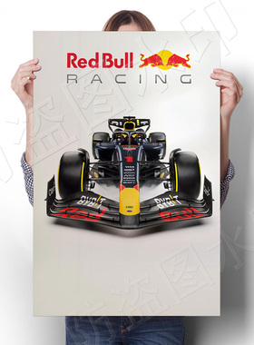 复古F1法拉利装饰画宿舍海报贴画