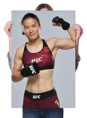 张伟丽UFC搏击海报装饰画