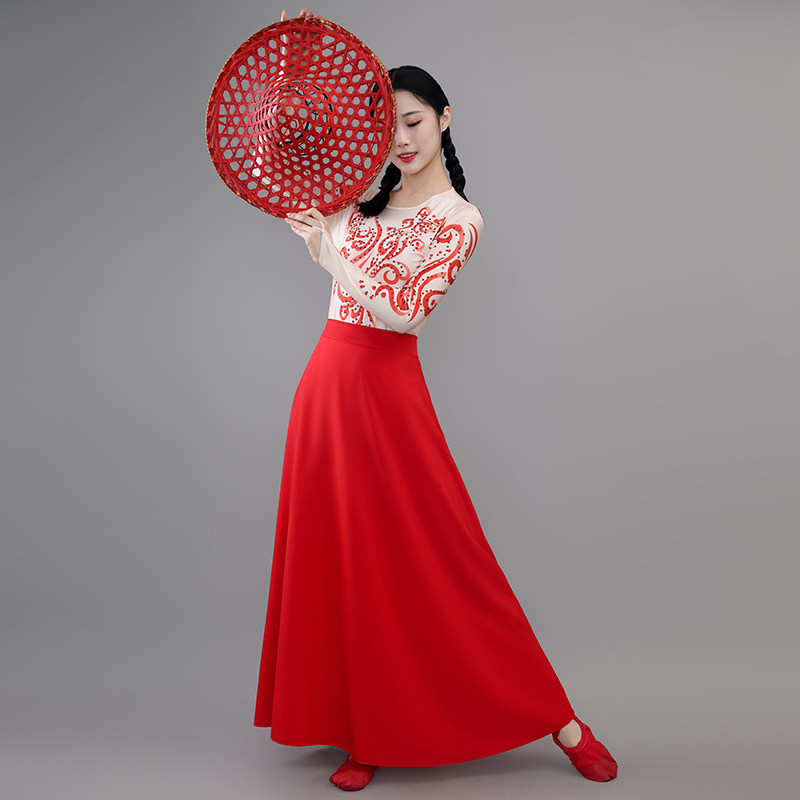 古典舞珊瑚颂同款现代舞表演服群舞开场舞中国舞斗笠伴舞裙演出服,淘宝优惠券,粉丝福利购,淘宝优惠卷