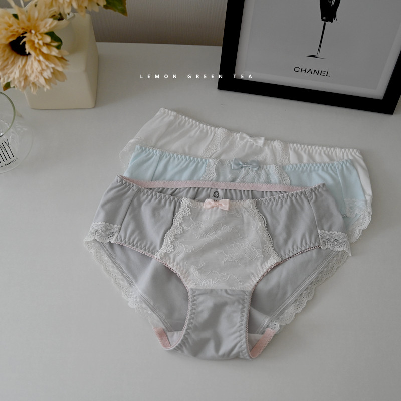日单唯美清新纯棉包臀无痕中低腰三角女短裤少女全棉内裤公主风,淘宝优惠券,粉丝福利购,淘宝优惠卷