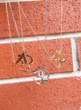 om瑜伽项链O字母吊坠FAY同款不掉色不生锈保色好养萨奇南达瑜伽