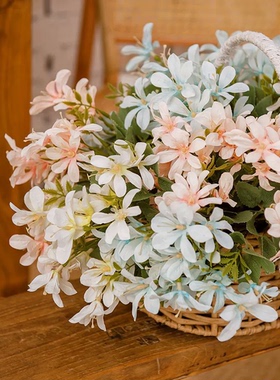 5叉香雪兰仿真花假花小野花兰花餐桌装饰花艺摆设