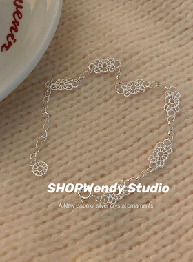 ins风蕾丝S925纯银手链