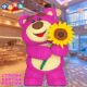 Super nice strawberry bear building block educational assembly toy