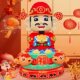 Extra large luminous God of Wealth building blocks educational assembly toy