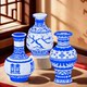 Blue and white porcelain building blocks 2024 new assembly toy ornaments