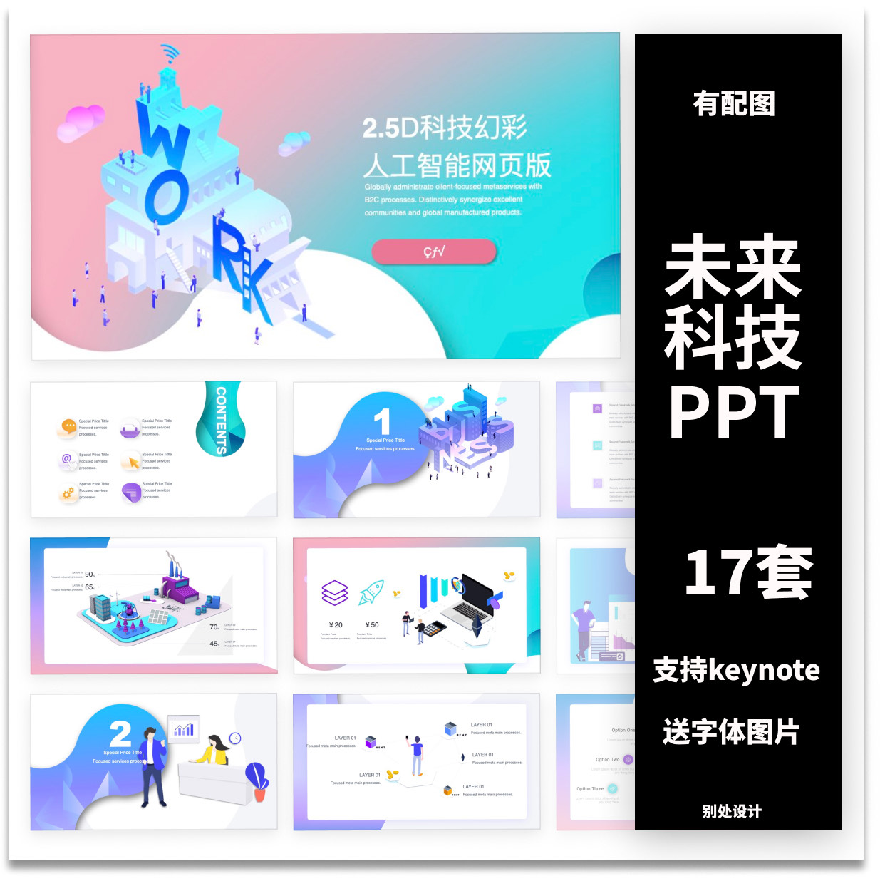 【未来科技】ppt模板keynote高级感互联网人工智能工作汇报规划 - 图2