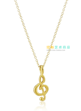 S531新款音符锁骨链 合金项链 纳米保色音符饰品 颈链 音乐礼品
