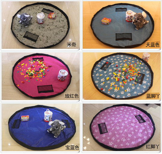 Game Rug Block Organizer Pocket Picnic Mat