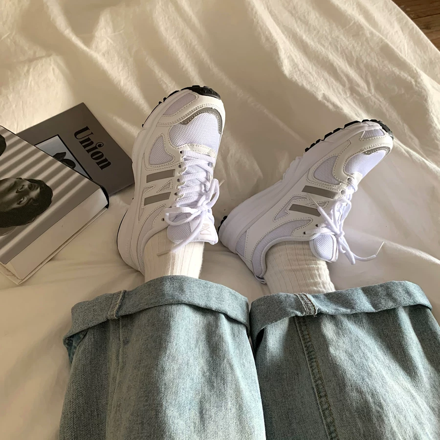 Jinyu Lugu Летний ветер Гонконг безкости Daddy Shoes INS Tide Shoes Ретро утолщённая подошва сетка