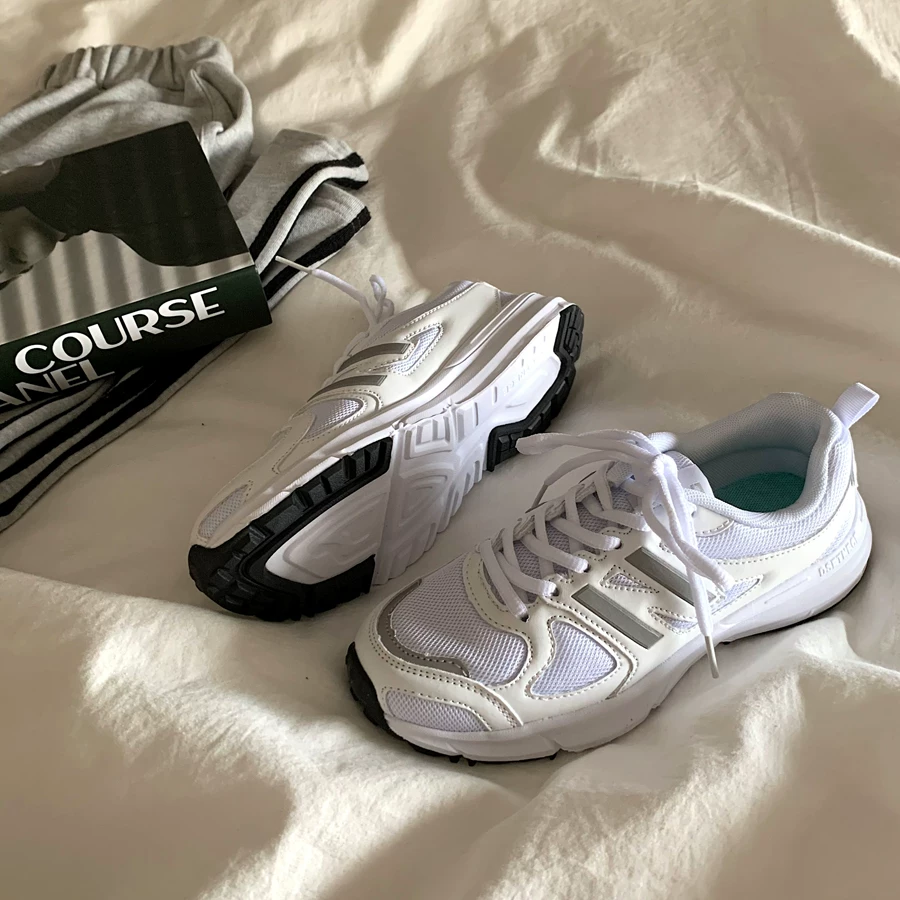 Jinyu Lugu Летний ветер Гонконг безкости Daddy Shoes INS Tide Shoes Ретро утолщённая подошва сетка