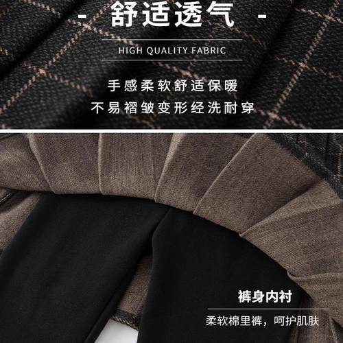 女童裤子春秋2026冬款大童假两件裙裤洋气加绒打底裤儿童踩脚裤裙 - 图3