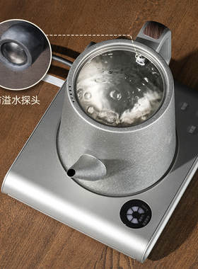 新款智蔚纯钛恒温自动上水电热水壶1L智能控温保温茶台烧水壶套装