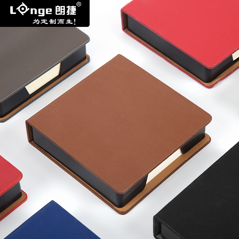 朗捷商务便利盒便利贴创意便签纸N字帖便签小本子收纳盒定制logo手撕小条标记 - 图2