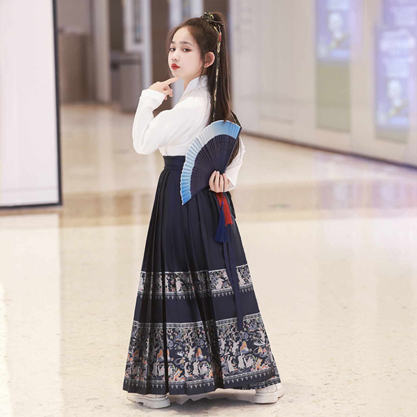 明制汉服女童马面裙套装2026新款冬装新中式儿童女孩国风上衣古风,淘宝优惠券,粉丝福利购,淘宝优惠卷