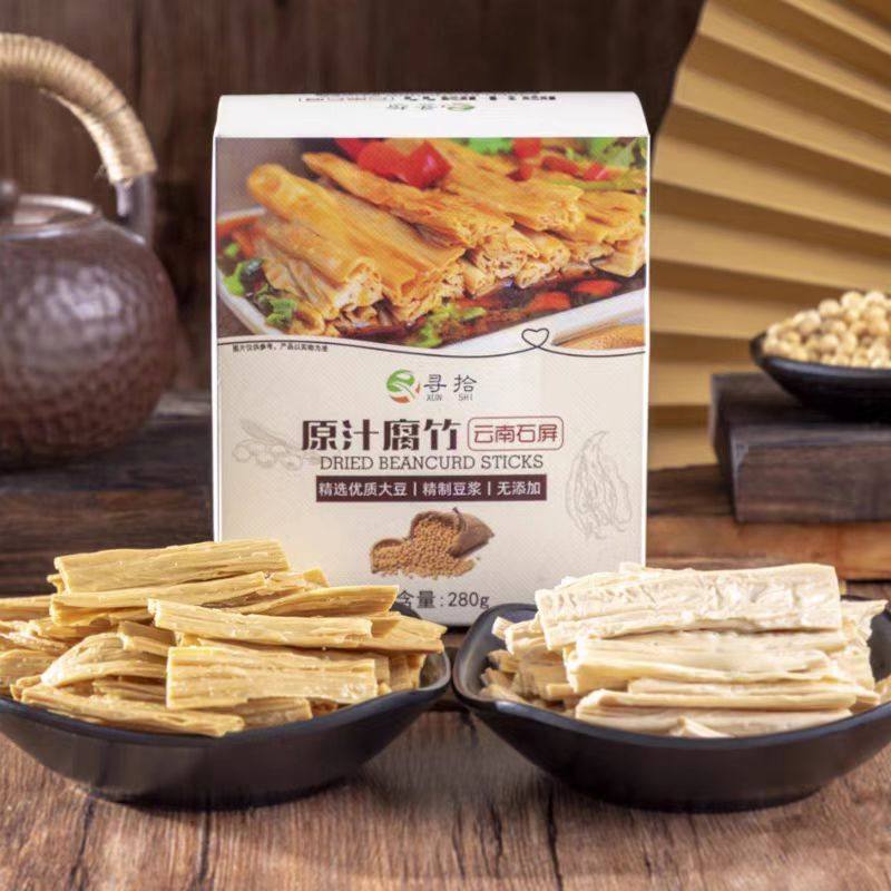 寻拾云南石屏原汁头层腐竹干货油豆皮农家大豆凉拌菜纯正腐竹,淘宝优惠券,粉丝福利购,淘宝优惠卷