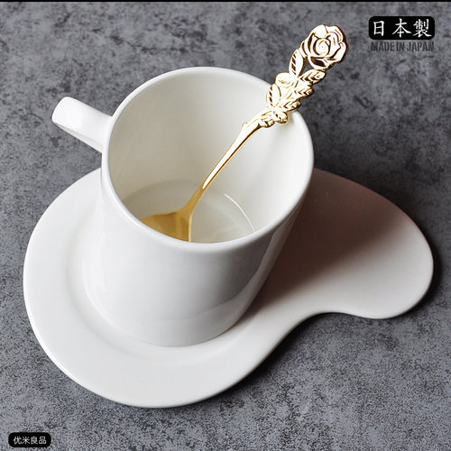 日本进口高桑金属elfin创意玫瑰花勺子水果叉子可爱不锈钢咖啡勺 - 图0