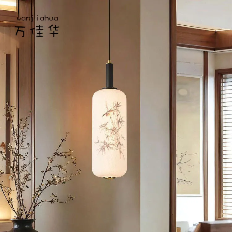 新款宋代美学全铜卧室床头小吊灯新中式客厅书房玄关吧台长吊线灯,淘宝优惠券,粉丝福利购,淘宝优惠卷